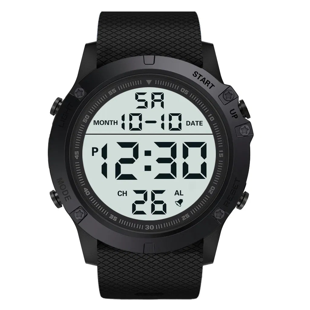 Waterproof Digital Sports Watch - Military Tactical LED Backlight Wristwatch