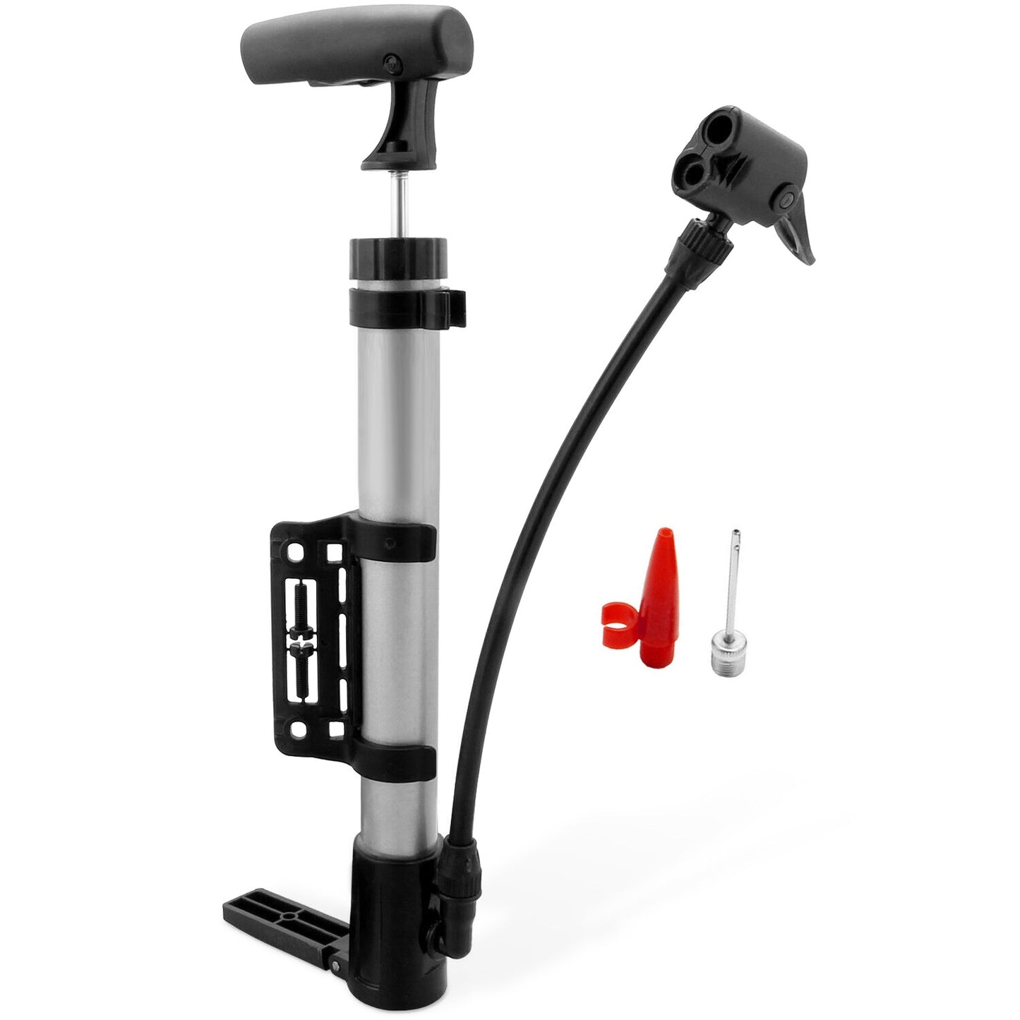 Mini Bike Inflator - Portable Bicycle Tire Pump with Frame Mount