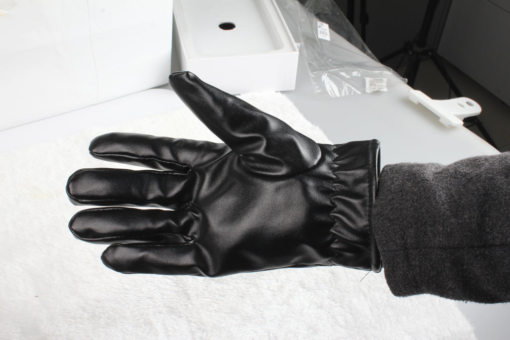Winter Leather Gloves - Windproof & Waterproof for Cycling, Skiing & Driving