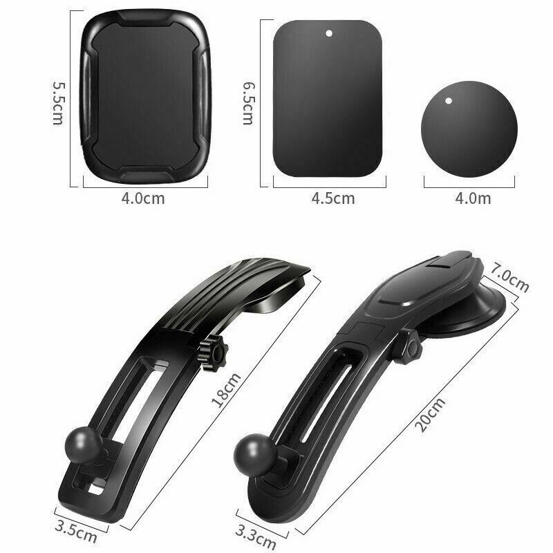 360° Rotatable Phone Mount Holder - Universal Car Dashboard & Windshield