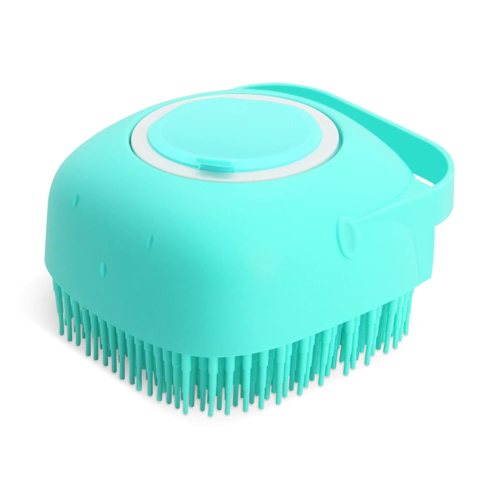 Pet Shampoo Brush - Silicone Massage Grooming Tool for Dogs & Cats