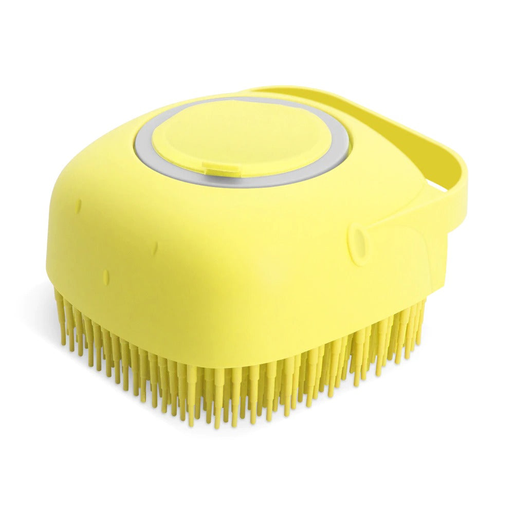 Pet Shampoo Brush - Silicone Massage Grooming Tool for Dogs & Cats