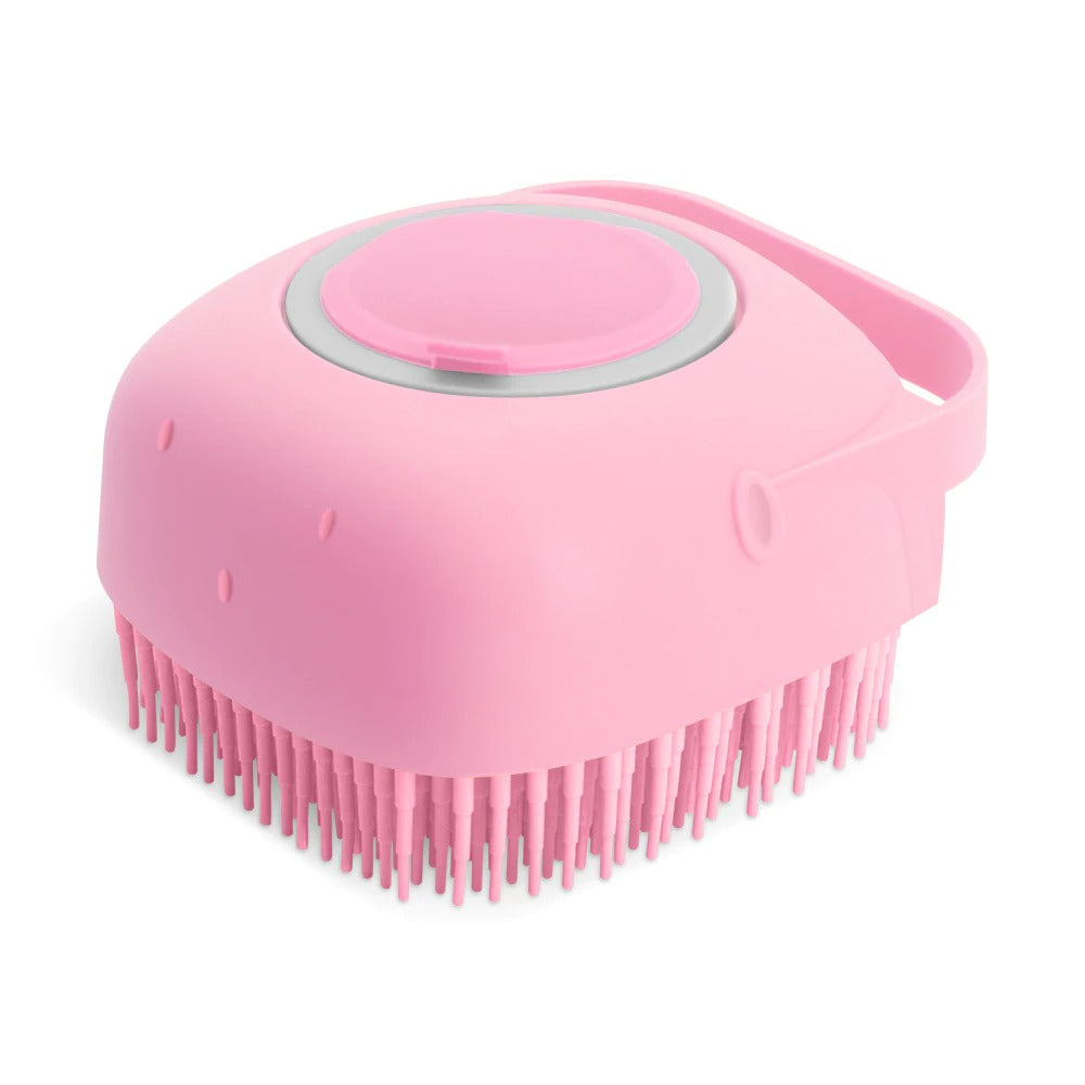 Pet Shampoo Brush - Silicone Massage Grooming Tool for Dogs & Cats