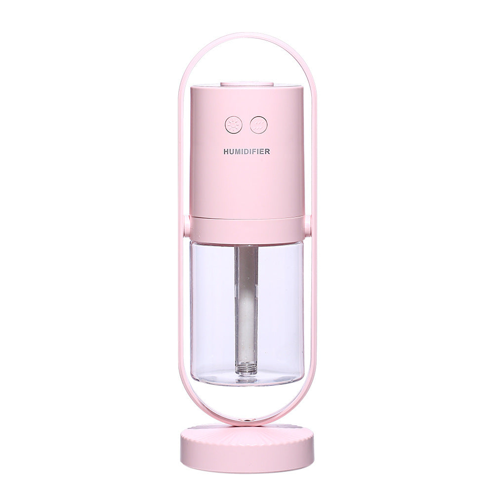 USB Air Humidifier with Projection Night Light - Portable Mist Maker