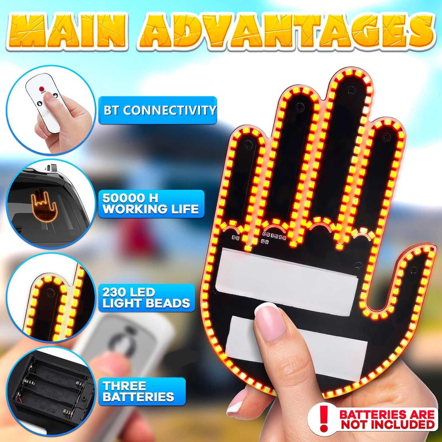 LED Car Interior Ambient Lights - USB Powered Atmosphere Lighting