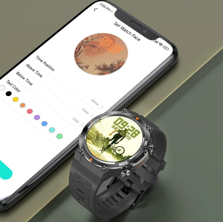 MAX18 Men's Smartwatch with AMOLED Display & Bluetooth Calling