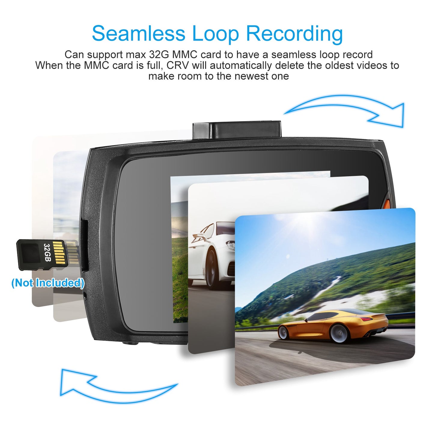 1080P Car DVR Dash Cam - Night Vision Loop Recording Camera