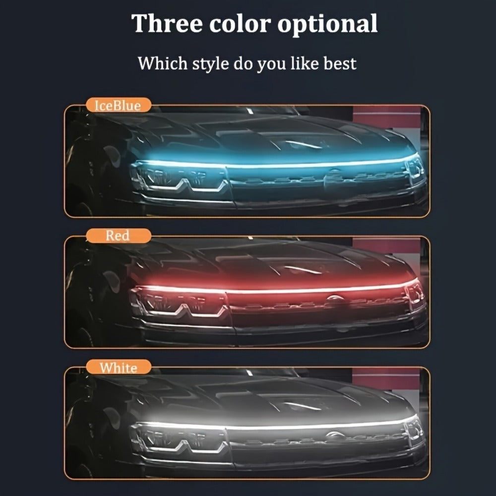 Universal Car LED Hood Light - 59" Dynamic Daytime Running Light 12V