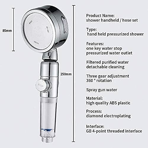 High Pressure Shower Head - 3-Mode Water Saving Filter Shower Head