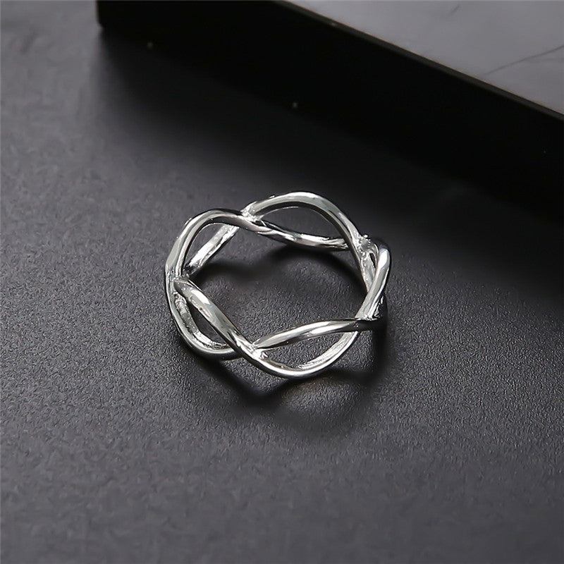 Ocean Wave Ring Set - 13-Piece Stackable Geometric Rings