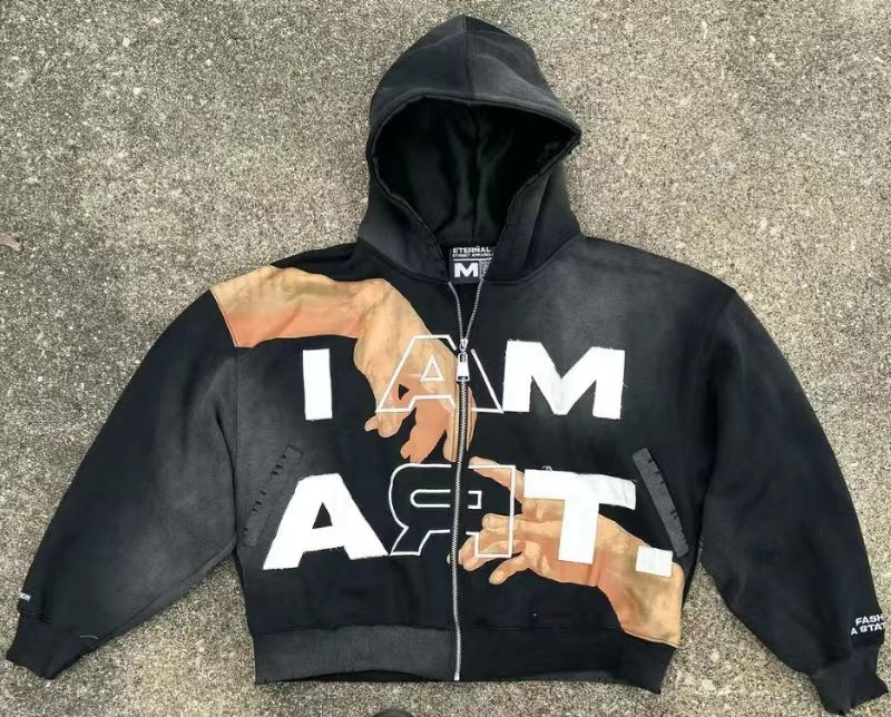 Men's Pullover Hooded Sweatshirt - Casual Streetwear Top