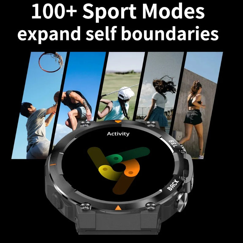 MAX18 Men's Smartwatch with AMOLED Display & Bluetooth Calling