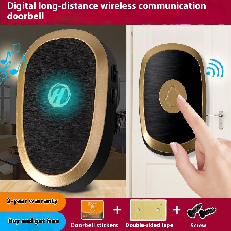 Wireless Doorbell - Waterproof Long-Range Remote Control for Home