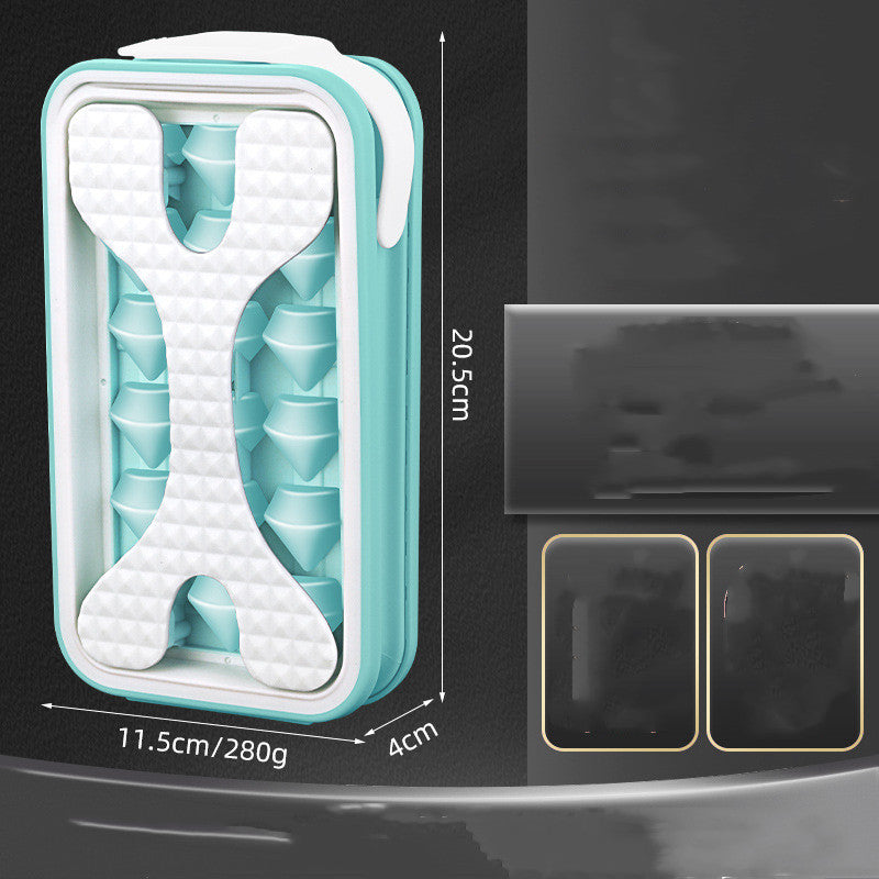 2-in-1 Silicone Ice Ball Mold & Water Bottle - Portable Ice Maker
