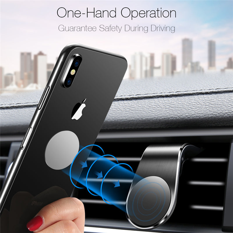Magnetic Car Air Vent Phone Mount - 360° Rotation GPS Holder