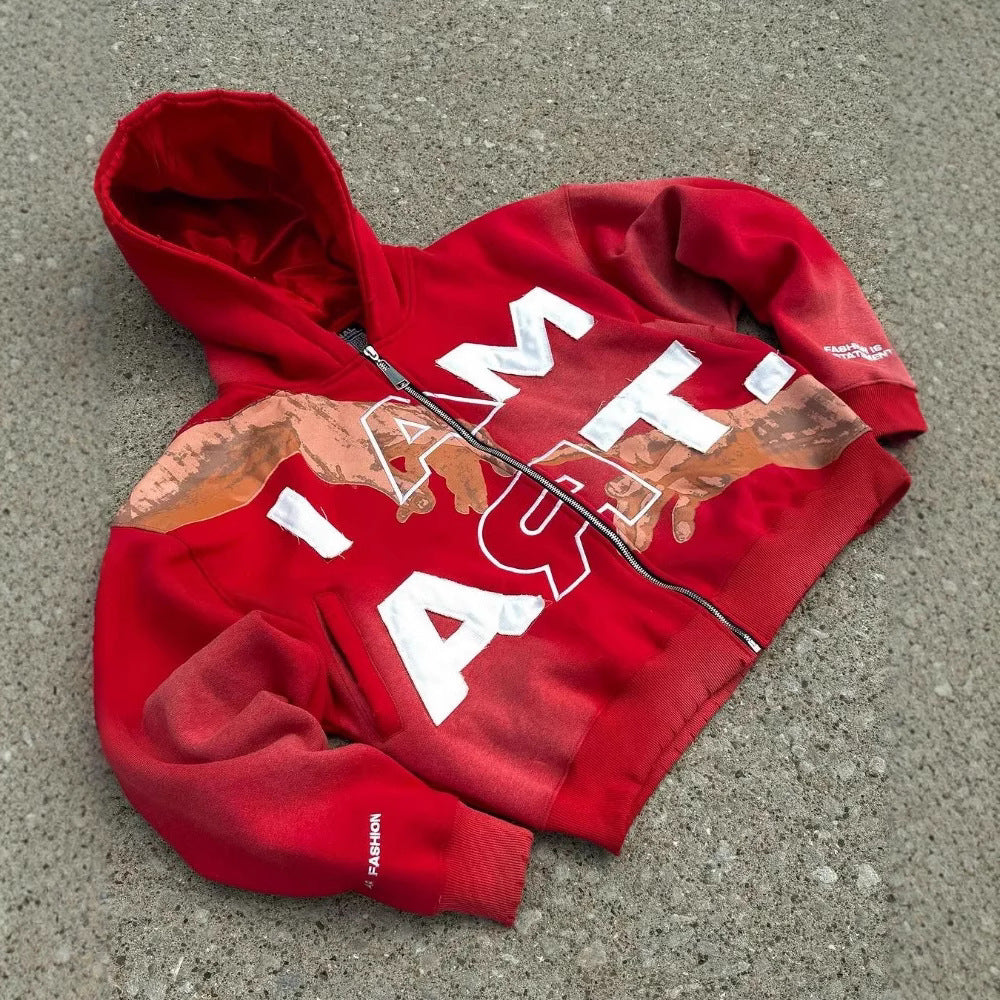 Men's Pullover Hooded Sweatshirt - Casual Streetwear Top