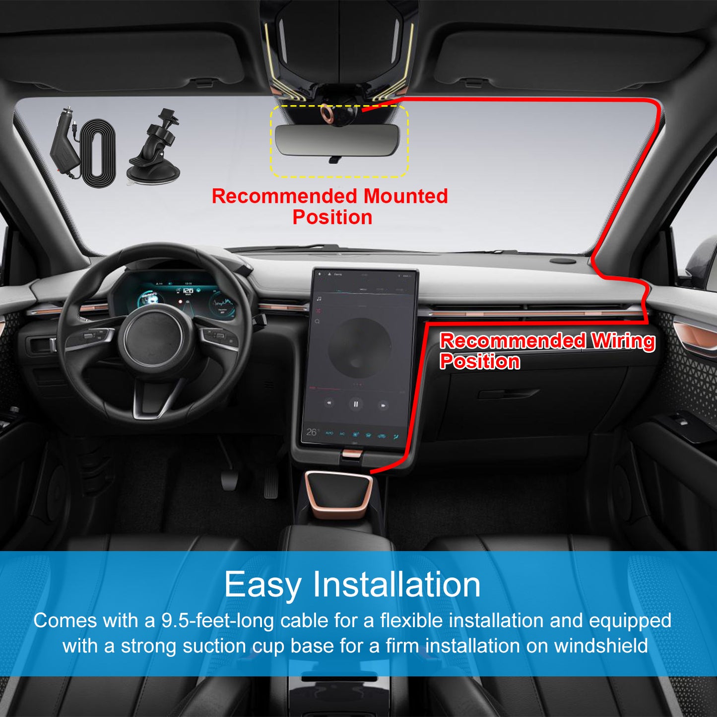1080P Car DVR Dash Cam - Night Vision Loop Recording Camera