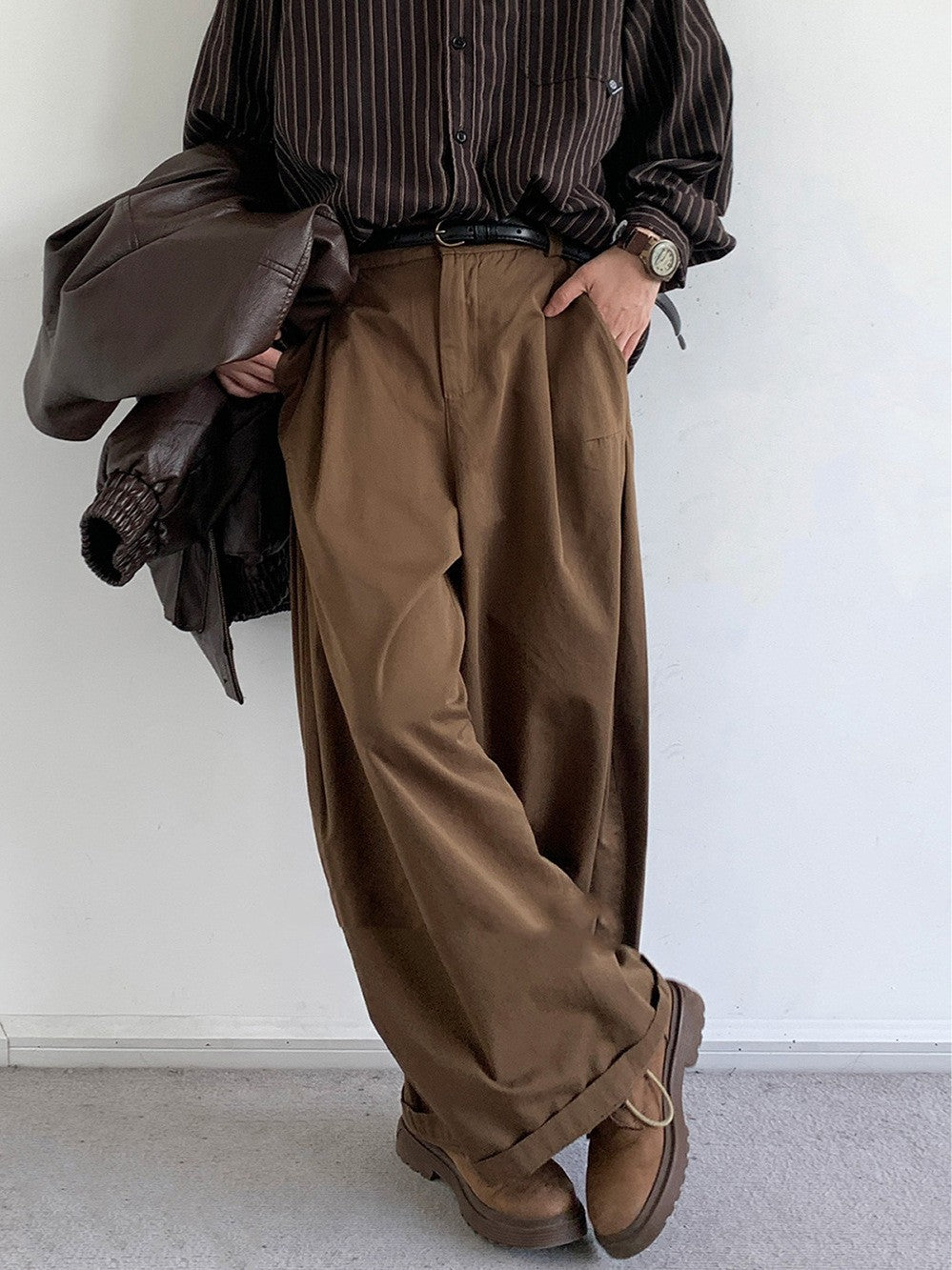 Men's Loose Casual Long Pants - Relaxed Fit Everyday Trousers