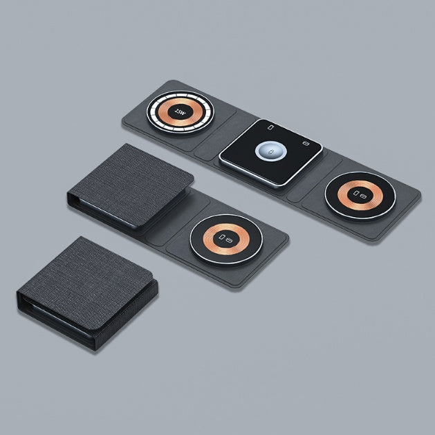 3-in-1 Magnetic Wireless Charger for iPhone, Apple Watch & AirPods