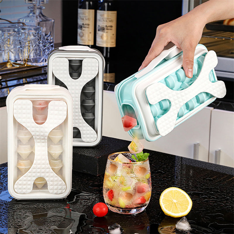 2-in-1 Silicone Ice Ball Mold & Water Bottle - Portable Ice Maker