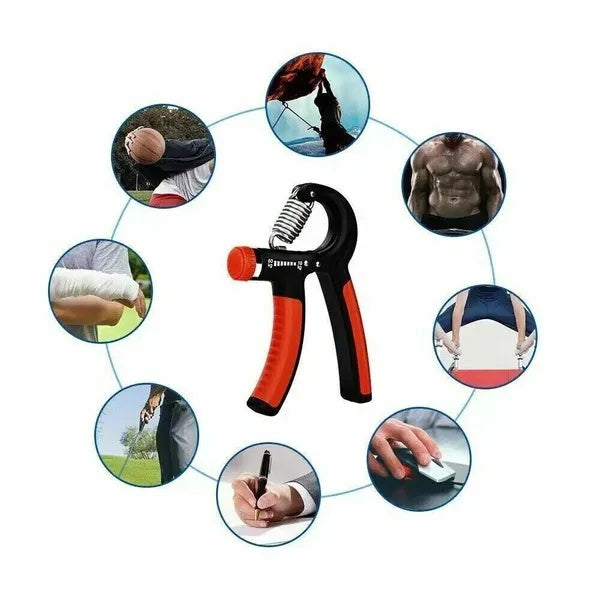 Hand Grip Strength Trainer - Adjustable Resistance Gym Exerciser