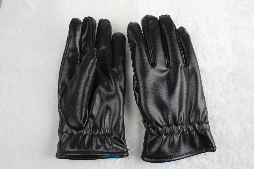 Winter Leather Gloves - Windproof & Waterproof for Cycling, Skiing & Driving