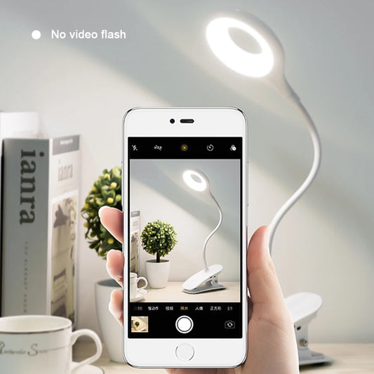 LED Desk Lamp - Flexible USB Reading Light with Touch Control