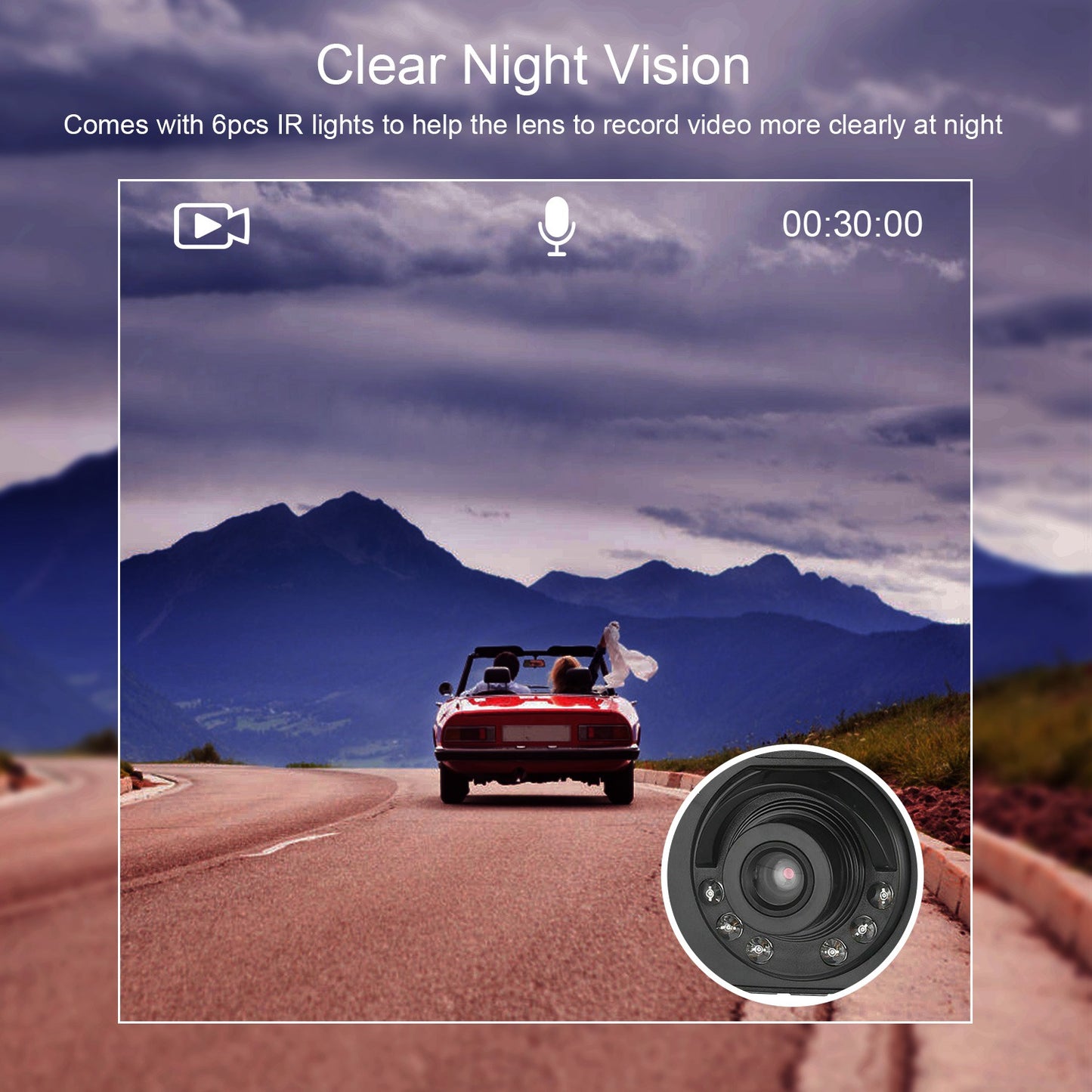 1080P Car DVR Dash Cam - Night Vision Loop Recording Camera