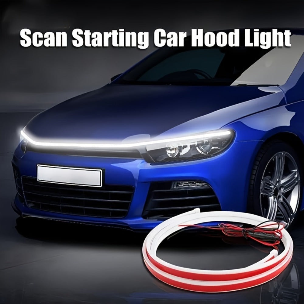 Universal Car LED Hood Light - 59" Dynamic Daytime Running Light 12V