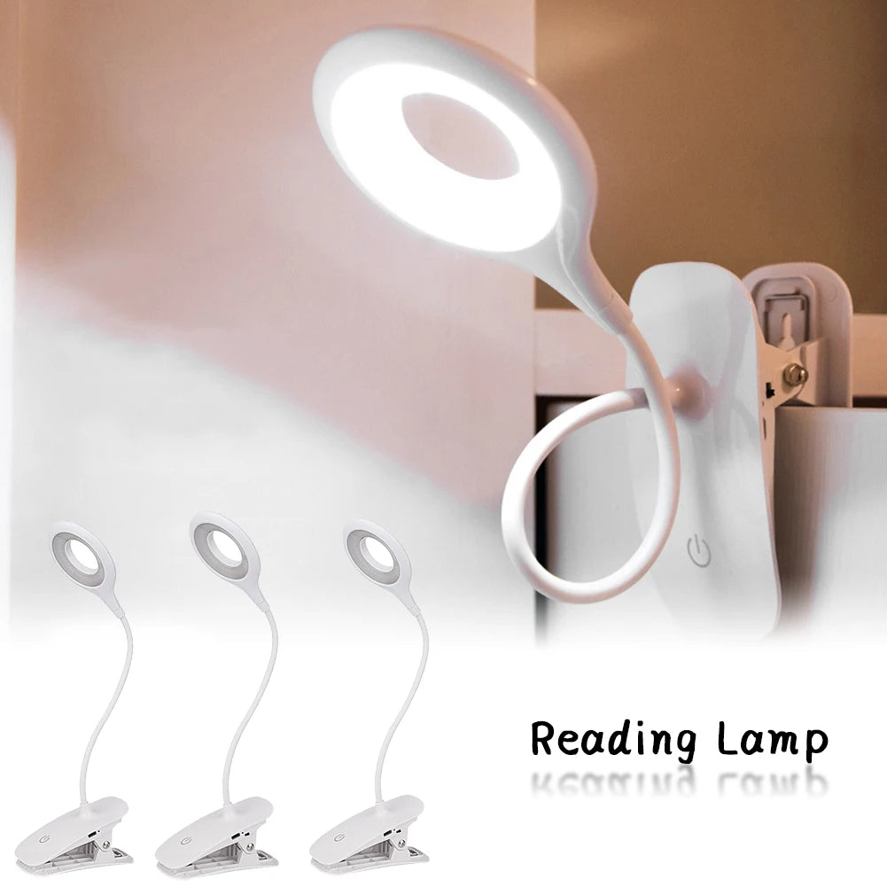 LED Desk Lamp - Flexible USB Reading Light with Touch Control