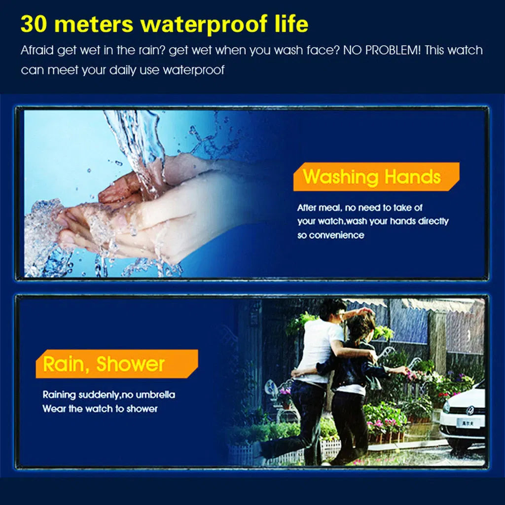 Waterproof Digital Sports Watch - Military Tactical LED Backlight Wristwatch