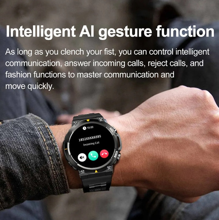MAX18 Men's Smartwatch with AMOLED Display & Bluetooth Calling