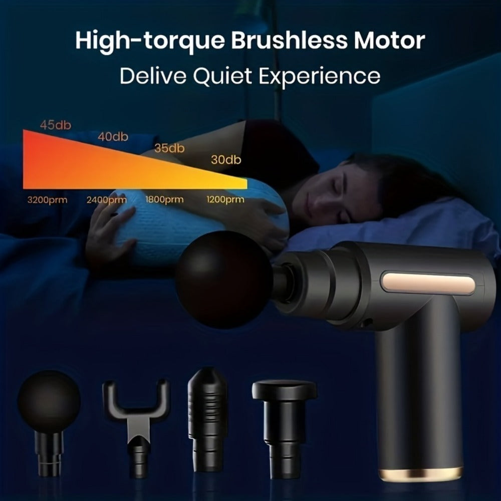 Mini Fascia Gun - USB Rechargeable Muscle Massager for Deep Tissue Relief