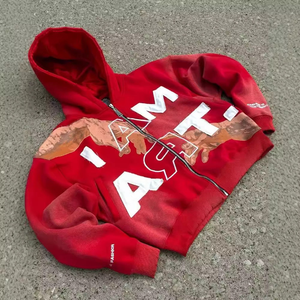 Men's Pullover Hooded Sweatshirt - Casual Streetwear Top
